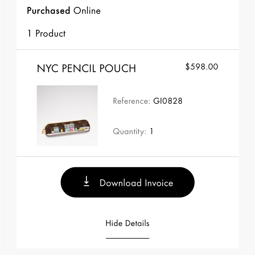 Louis Vuitton NYC Yellow Leather Pencil Pouch - Picture 9 of 9